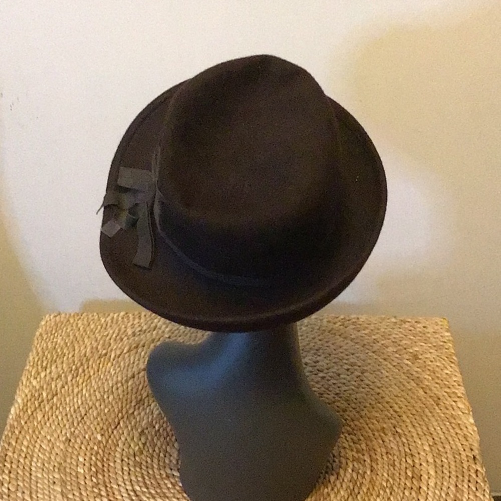 Gorgeous, chocolate, brown vintage wool hat, TNL, beautiful condition - Picture 3 of 7